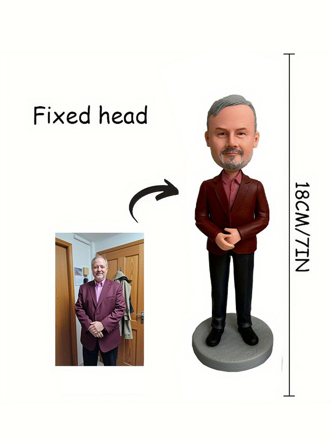 Custom Cartoon Character Bobblehead Dolls Handcrafted Clay Bobblehead Dolls